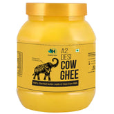 100% Pure A2 Desi Cow Ghee By Healthy Roots | Natural & Healthy Gir Cow Cultured Desi Ghee Perfect For Body Health | (500ml) 16.9 Ounce | Jar Pack